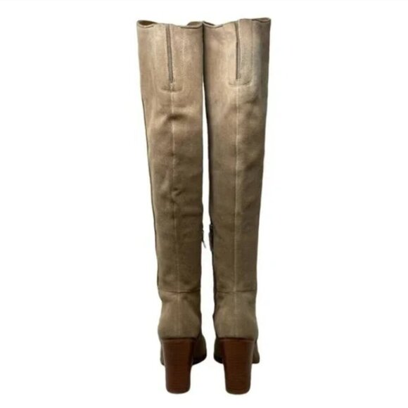 Franco Sarto Suede Over the Knee Zip Boots - Size 7.5 - Picture 5 of 6